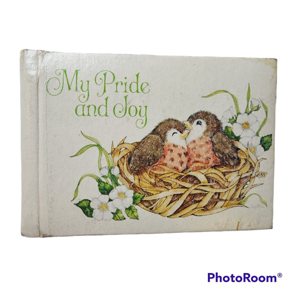 Vintage 1980 Photo Album 3 x 5 My Pride and Joy Spring Birds in Nest by Current